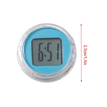 Mini Motorcycle Clocks Watch Waterproof Stick-On Motorbike Mount Watch Digital Clock Car Styling