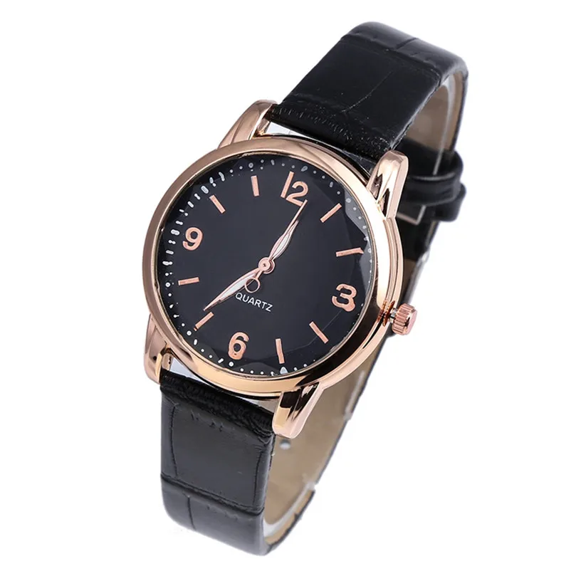 Casual Women Watches Bracelet Watch Ladies leather band alloy Analog Quartz Round Wrist Watch clock Relogio Masculino Y19 (12)