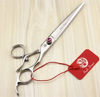 

7.5 inch Professional Pet Grooming Scissors Kit Dog Hair Cutting Straight Scissors Thumb 360Degree Rotation Swivel Handle Shears