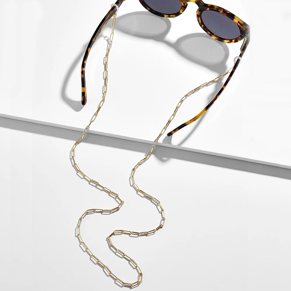 Женская цепочка для очков для чтения, солнцезащитные очки, прозрачная акриловая цепочка, регулируемый держатель, ремешок на шею, веревочные ремешки, ожерелье в стиле бохо