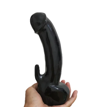 

Natural Obsidian and Rose Quartz Massage Wand Stick for Women Kegel Exercise Pelvic Muscle Vaginal Tightening