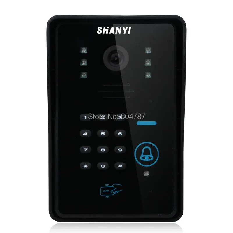 Сенсорный ключ " ЖК-видео домофон система Wth ИК-камера и кодовая клавиатура электронный дверной замок