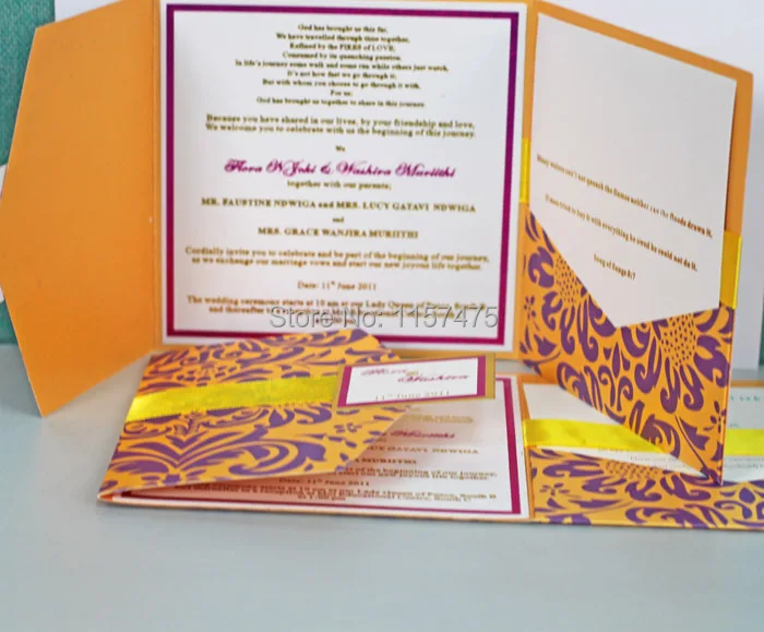 fold invitation cards