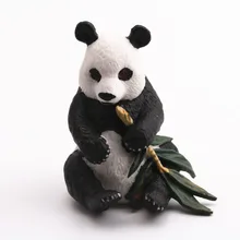 Имитация Реалистичная игрушка в виде дикого животного Сидящая панда модель Фигурка фигурки домашний декор Развивающие игрушки для детей