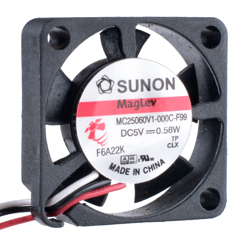 

COOLING REVOLUTION MC25060V1-000C-F99 2506 25x25x6mm 25mm 5V 0.58W 3-wire miniature slim cooling fan