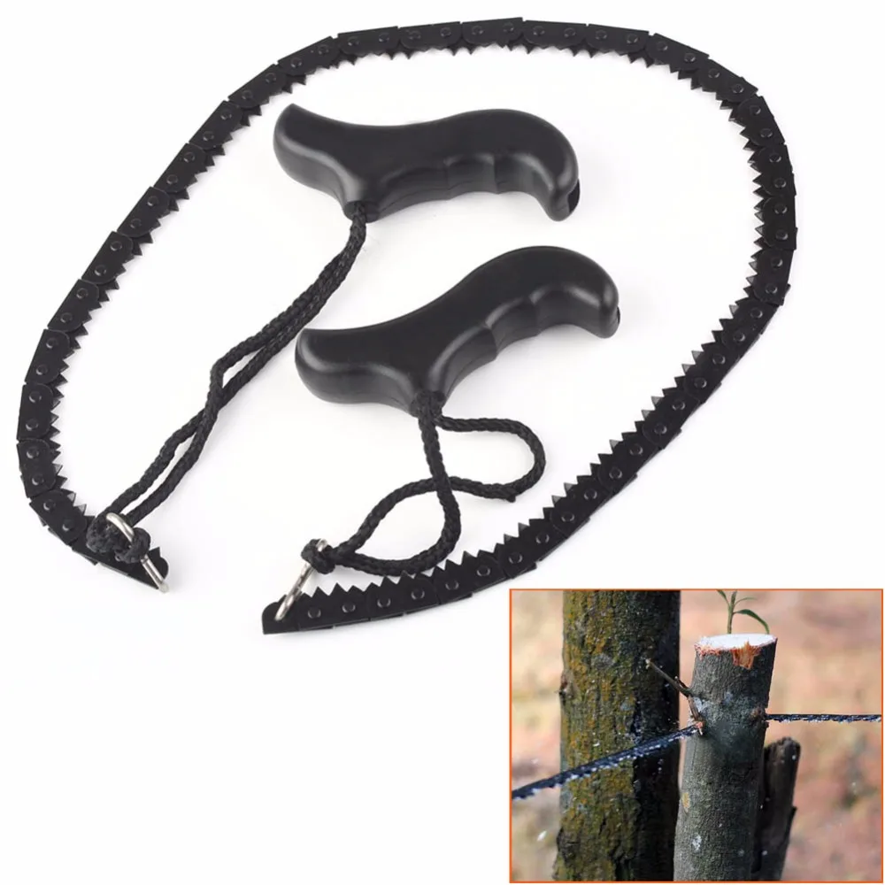 Survival Bushcraft Mini Hand Chainsaw Wire Saw Camping EDC Tool Pocket