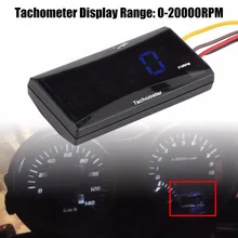 Светодиодный Тахометр для мотоцикла, измеритель скорости оборотов, тестер постоянного тока 8-18 в для Honda Yamaha Kawasaki, автомобильные аксессуары
