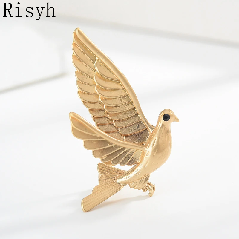 

Risyh All-match high-end animal brooch Fashion-pacific pigeon-plated bird pin-pin boutonniere