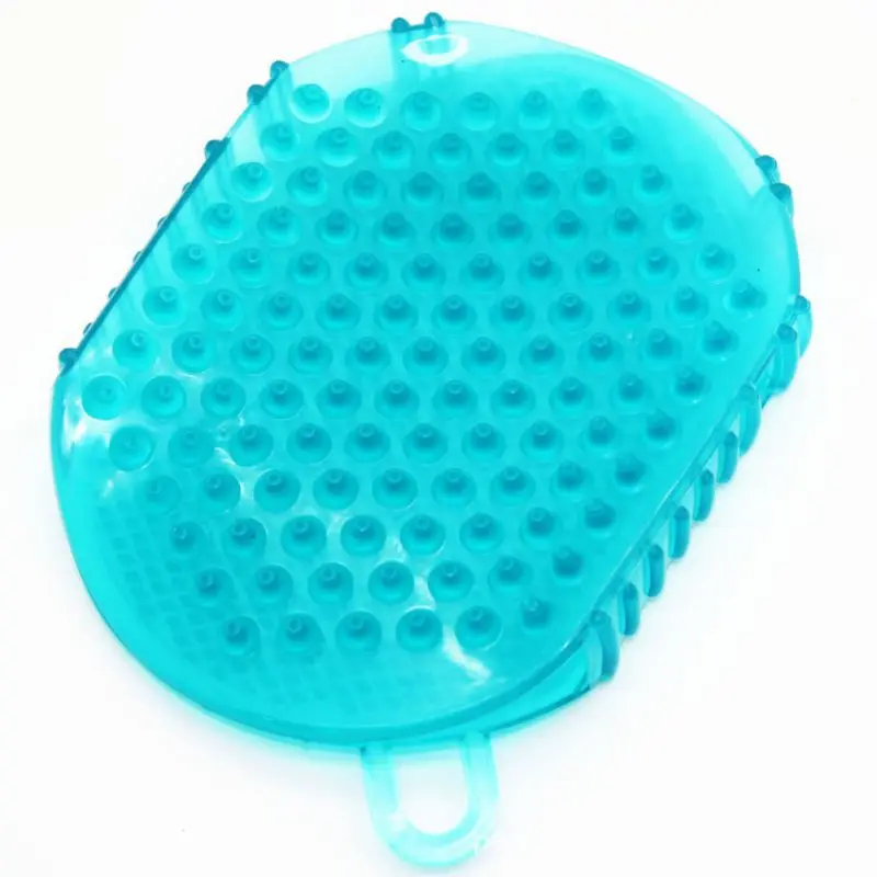 لينة سيليكون تدليك فرك قفازات ل تقشير الجسم حمام فرشاة التقشير قفازات Footbrush فرشاة غسل الجسم