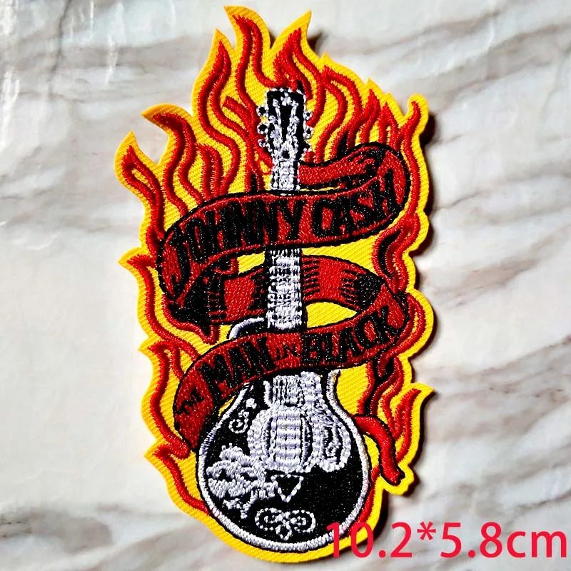 

Punk Rock Music Patch DIY Embroidered Hippie Patches For Clothes Patch Iron On Patches For Clothing Applique Stripe Pok Stickers