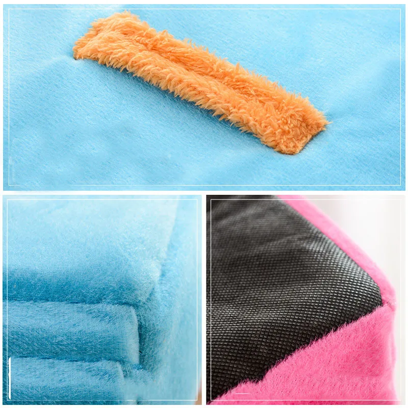 2019 Dog Pet House Foldable Bed With Mat Soft Patchwrok Dog Puppy Sofa House Kennel Nest Dog Cat Bed For Small Medium Dogs