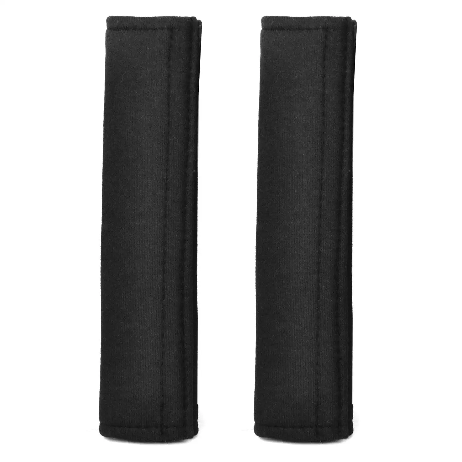Blac 1J 2 Car Seat Belt Comfort Pads with Hook and Loop Seatbelt Strap Cover