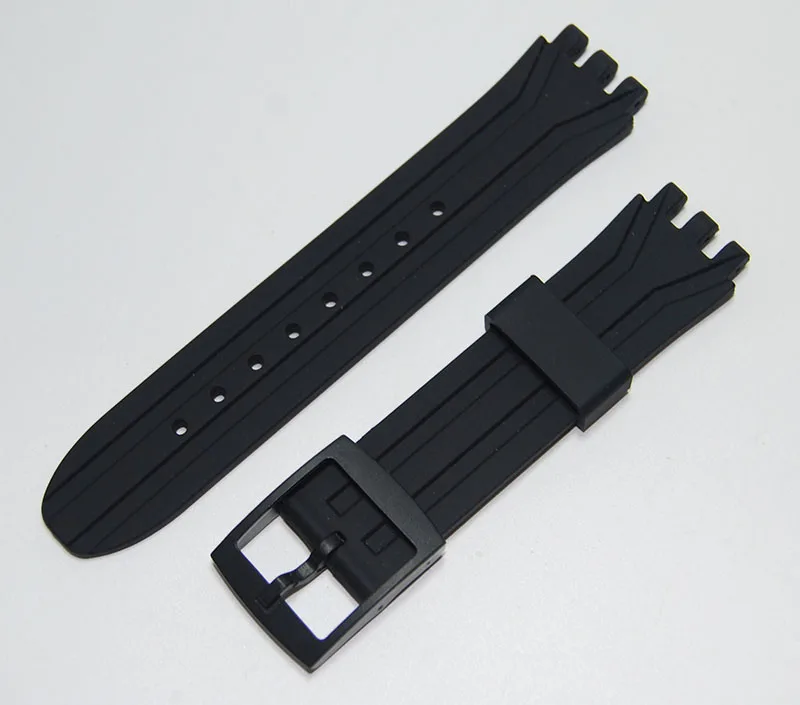 

High Quality Replacement Rubber Watch Strap For Swatches Silicone SUIB400 & SUIK400 18MM