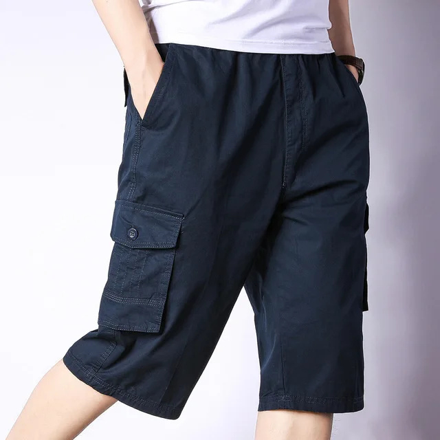 Летние шорты для женщин для мужчин's повседневное эластичный пояс укороченные брюки большой размеры