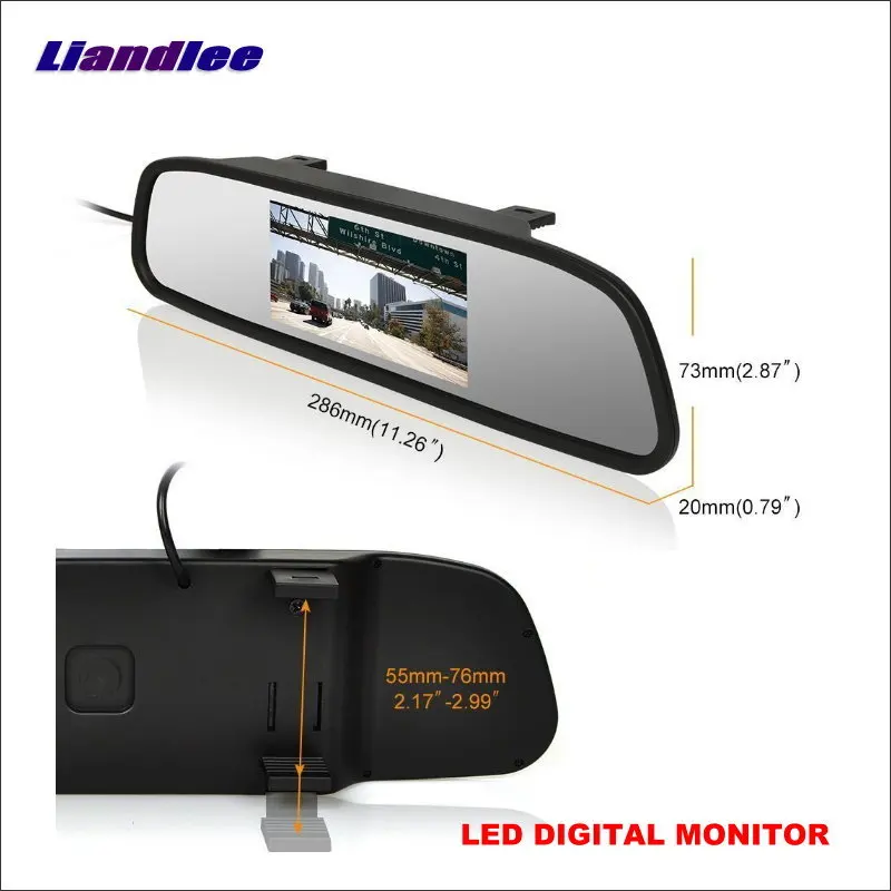 Liandlee Автомобильный dvr фронтальная Камера вождения видео регистраторы зеркало мониторы для Mercedes Benz S320L 2015 HD Авто CAM