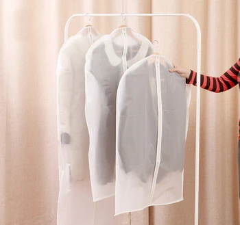

Free Shipping!5pc/lot Cloth storage bag High Quality cloth dustproof cover Suit Bag Wardrobe CLothing Hang Bag
