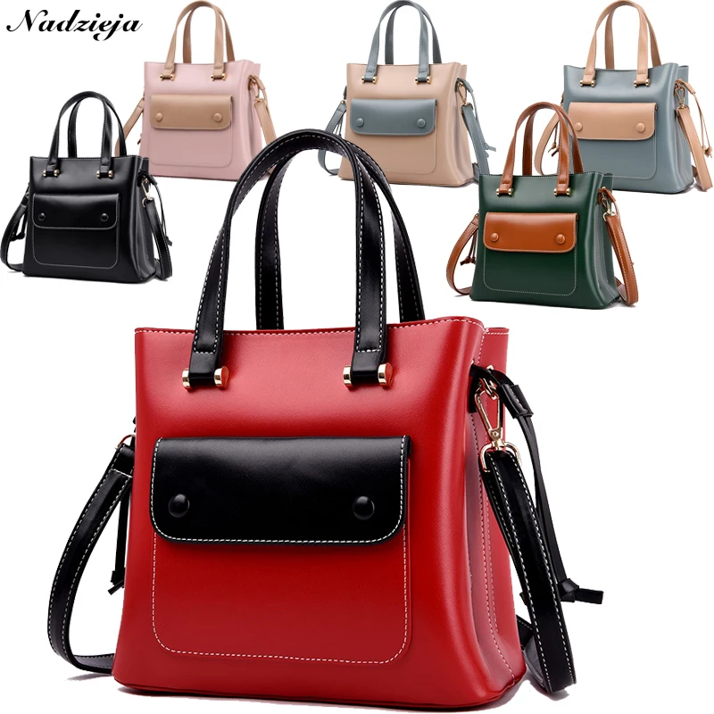 

New Women's Handbags Shoulder Bag Genuine Leather Bags Ladies Handbag Bucket Bag Designer 2019 Crossbody for Women Messenger Bag