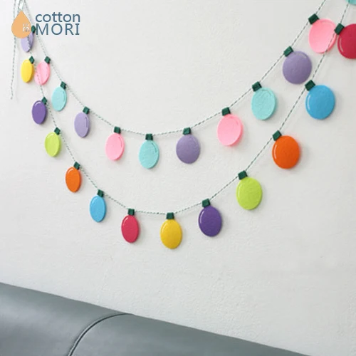 

carlorful Non-woven bilayer stars bulb shape ornaments birthday party decoration wedding party children room decorative