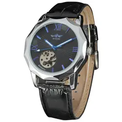 Скелет поток панк циферблат Разработанный модные мужские часы лучший бренд автоматические мужские механические часы reloj hombre montre