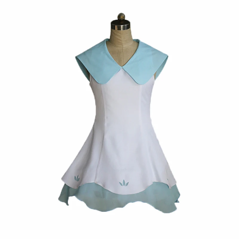 Pokemon Sun and Moon Lillie Cosplay Costume with Hat and Bag - Pocket Monsters Cosplay Dress image 5