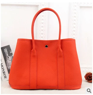 Натуральная кожа, роскошные сумки, вечерние сумки для сада, сумки, женские сумки известных брендов, высокое качество, коровья кожа, сумка через плечо - Цвет: Orange big