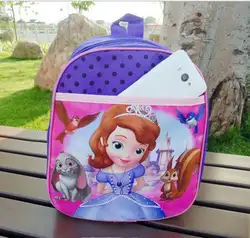 Рюкзаки для детского сада с героями мультфильмов, детские школьные сумки с изображением Эльзы Софии для детей