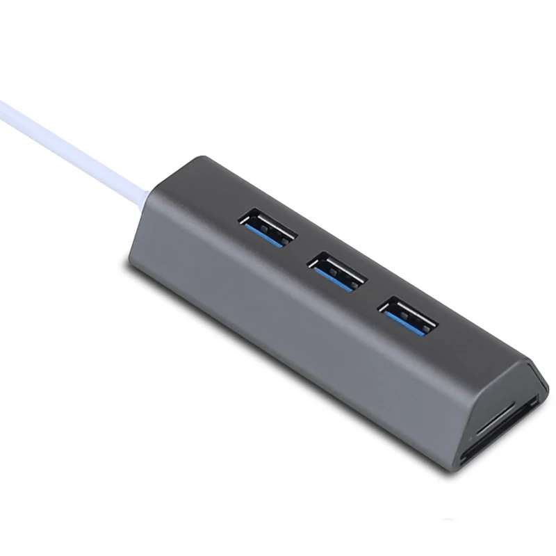Acasis USB COMBO 5 Гбит/с 3 Порты USB3.0 концентратор переходник разветвитель Алюминий