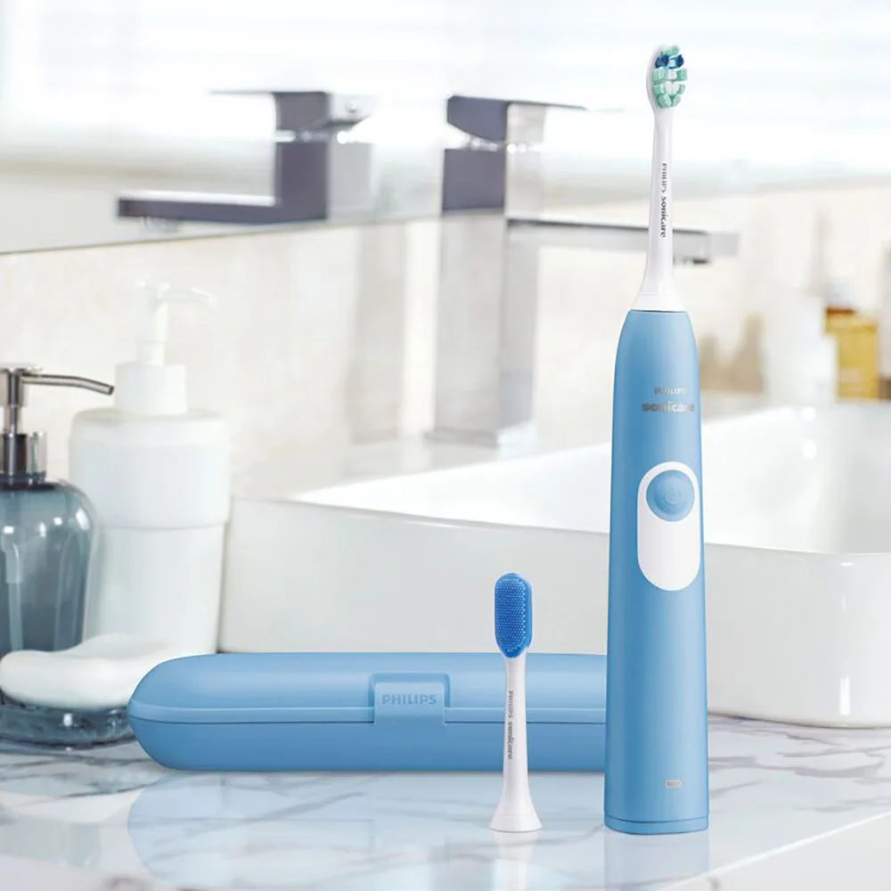 PHILIPS Sonicare взрослая перезаряжаемая электрическая зубная щетка HX6275-31000R/M защелкивающаяся головка щетки в течение 2 недель для одной зарядки 220 В