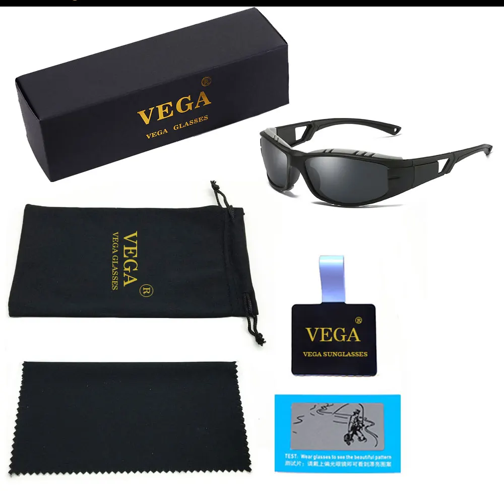 VEGA Eyewear, спортивные очки для мужчин и женщин, спортивные солнцезащитные очки, поляризационные солнцезащитные очки для рыбалки, для полиции, байкера, для бега, анти-ветер 103