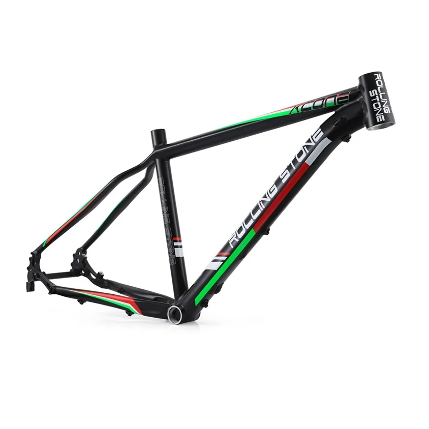 Rolling Stone XC ONE 2" MTB рама 16 17 дюйм(ов) дисковый тормоз Горный велосипед рама - Цвет: Black Green 18inch