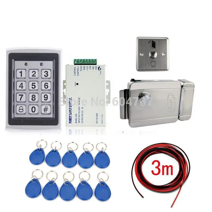 

NEW RFID Card Door Lock Access Control System Kit +Electronic Lock +10 Cards