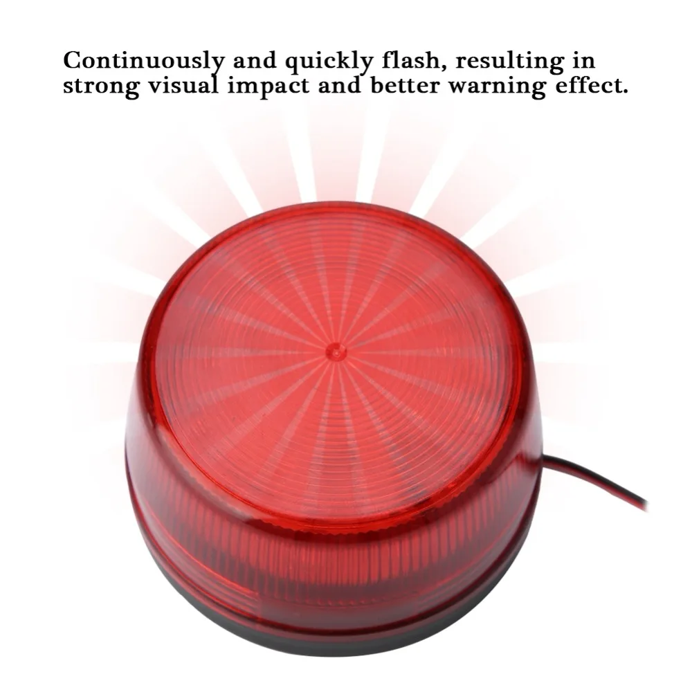 

1PC LED Flashing Lamp Security Alarm Strobe Signal Warning Light