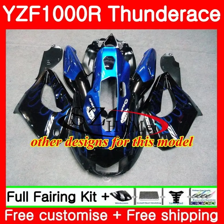 Обтекатели для Yamaha Thunderace YZF1000R 02 03 04 05 06 07 74SH12 Серебряный blk YZF-1000R YZF 1000R 2002 2003 2004 2005 2006 2007