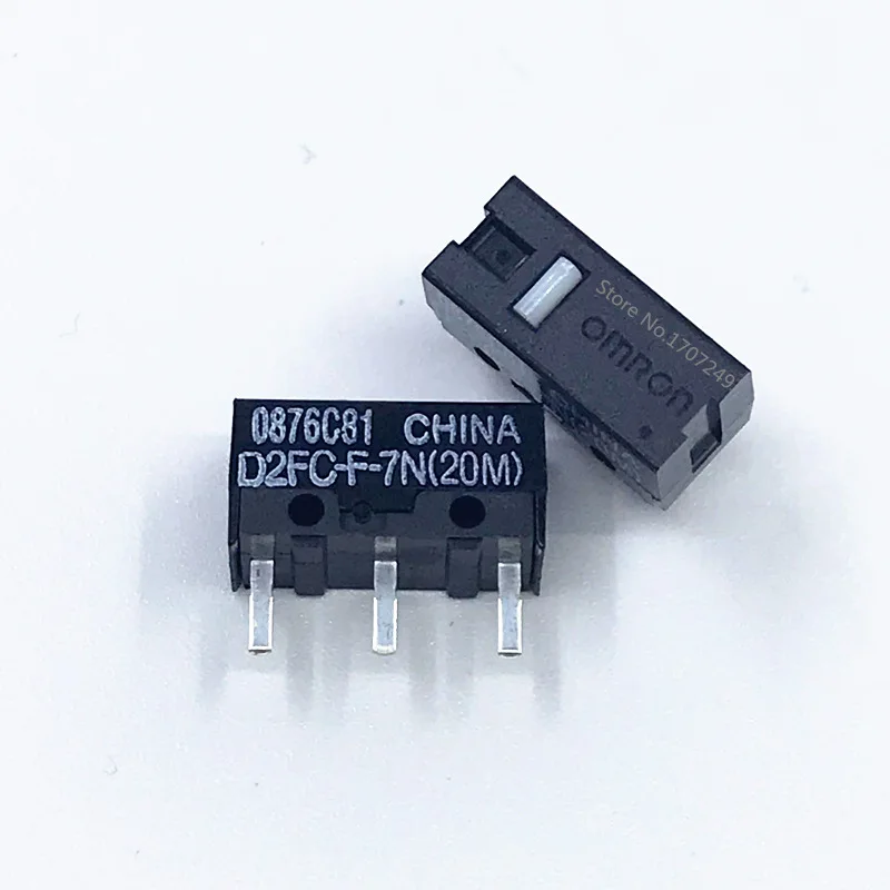 2Pcs original OMRON mouse micro switch D2FC-F-7N 10m 20m OF D2FC-F-K(50M) D2F D2F-F D2F-01 D2F-01L D2F-01FL D2F-01F-T D2F-F-3-7 light fan switch Wall Switches