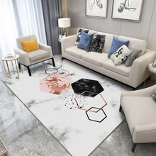 Коврик с геометрическим мраморным рисунком и 3D-принтом для гостиной, дивана, кофейного столика, коврик для спальни и йоги, прямоугольное прикроватное одеяло Nord