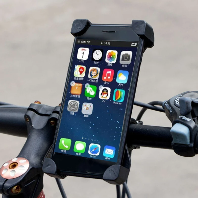 

Bike Phone Holder Star Sign Printed Adjustable Rotatable Mount Bracket for 4-7 Inch Cellphone PDA GPS Devices