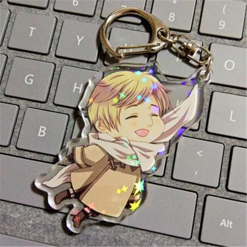 Аниме мультфильм Axis Powers Hetalia APH Альфреда Фелисиано Ludwig Arthur акриловый брелок для ключей Хэллоуин косплей рождественский подарок - Цвет: B