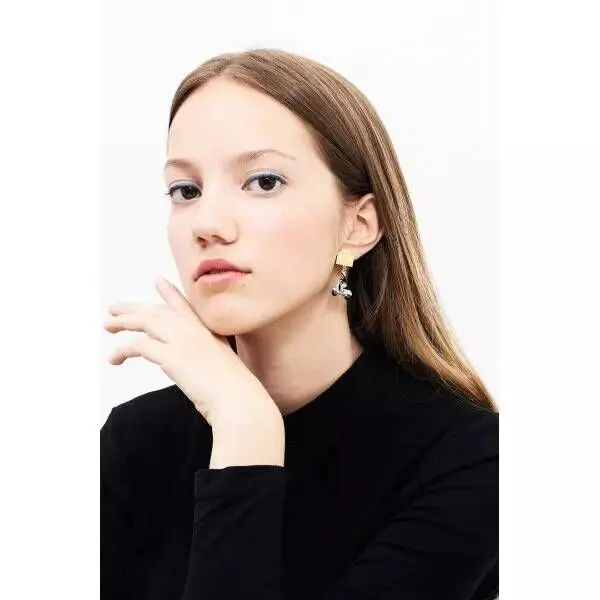 Amybaby ручной работы новые пары любителей баланс автомобиля Роскошные Эмаль глазури женские без пирсинг Стад Клипсы из драгоценных камней Вечерние