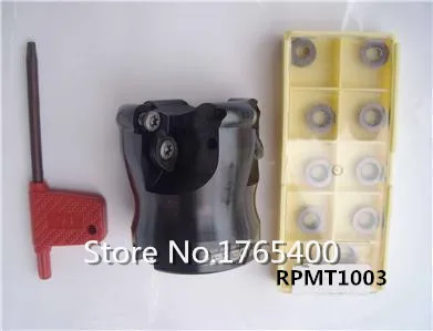 

New EMR- 5R50-22 Face Mill cutter +10pcs RPMT1003 inserts CNC milling