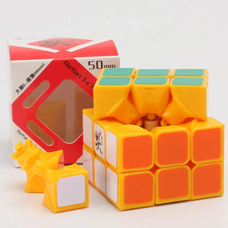 50 мм Даян Magic Скорость cube головоломки плавной Cubo magico Классическая Наклейки Игрушечные лошадки для детей 3x3x3 куб