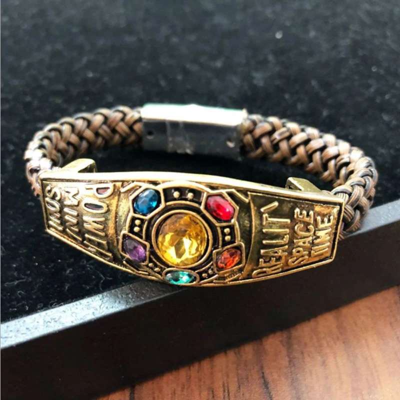 Браслет из аниме ручная сборка Марвел Мститель 4 Infinite War Thanos браслет Infinity Gauntlet Energy