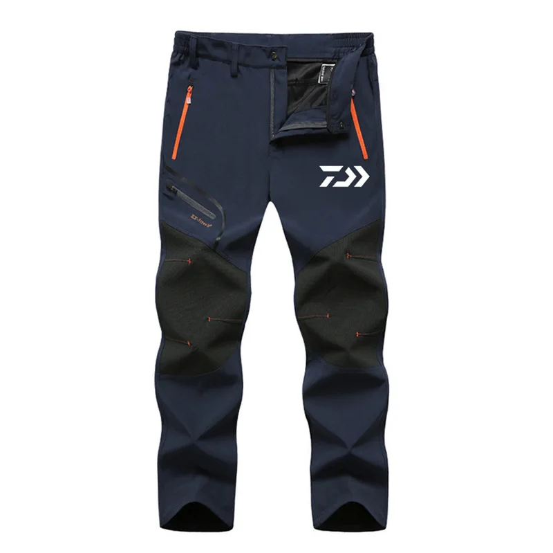 1 шт DAIWA большой Размеры брюки для рыбалки Pesca L-6XL плюс бархат Водонепроницаемый спортивные штаны Костюмы для Пеший Туризм - Цвет: Серый