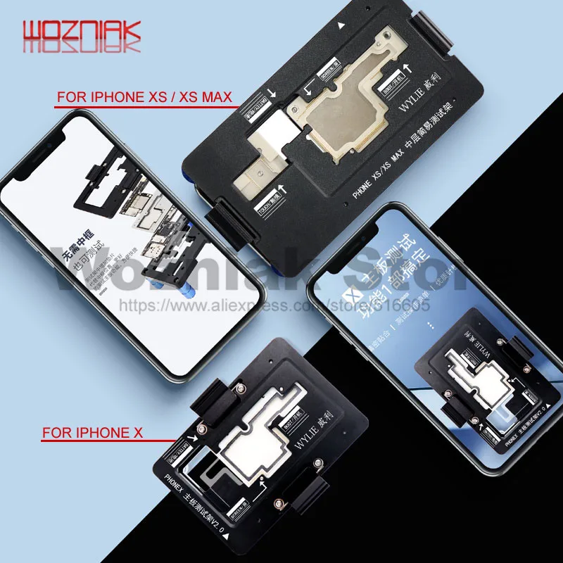 Основная плата WYLIE, функция среднего уровня, тестирование, рамка для IPHONE X/XS MAX, внутренняя микросхема, материнская плата, устройство для обнаружения