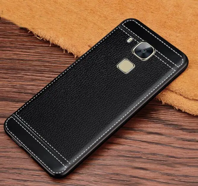 Роскошный Матовый Мягкий ТПУ чехол-накладка из искусственной кожи для Huawei GX8 GX 8 G8