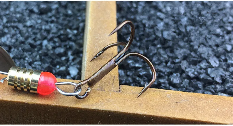 Colorful Painted Metal Spoon Spinner Lure with Treble Hooks 6cm 2.5g Metal Sequins Jig Bait Fishing Accessories (7)