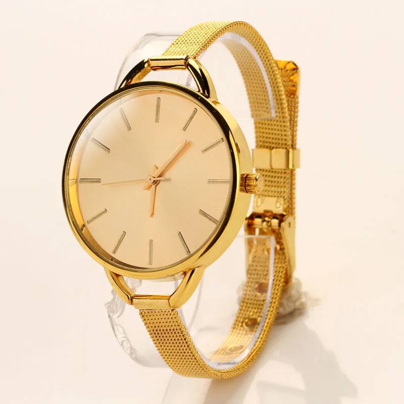 

Relogio Feminino Fine Strap Quartz Wristwatch Clock Brand Stainless Steel Mesh Women Watch Luxury Ladies Clock Bayan Kol Saati#W