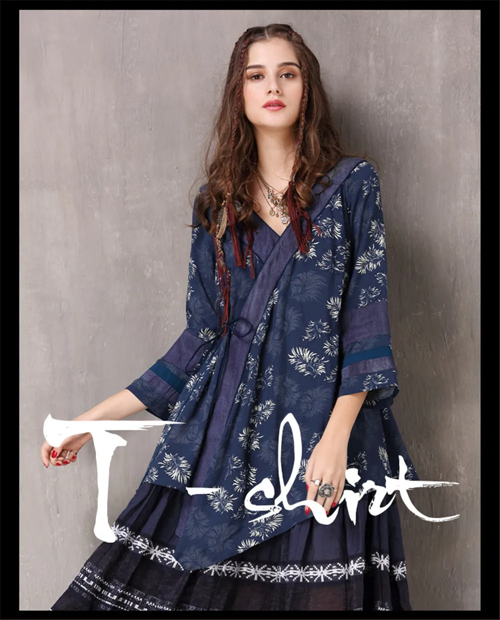 Vintage Floral Print Blouse 2018 Spring Irregular bow-tie Blouse shirt Cotton V neck Women Shirt Long Sleeve Blusa Feminina (1)