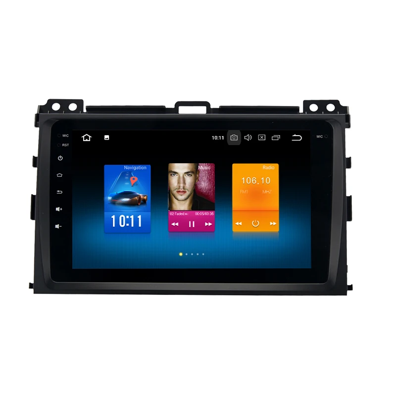 Clearance Octa core Android 8.0 car GPS radio player for Toyota land cruiser prado 120 2002-2009 with 4G RAM wifi 4g usb auto Multimedia 1