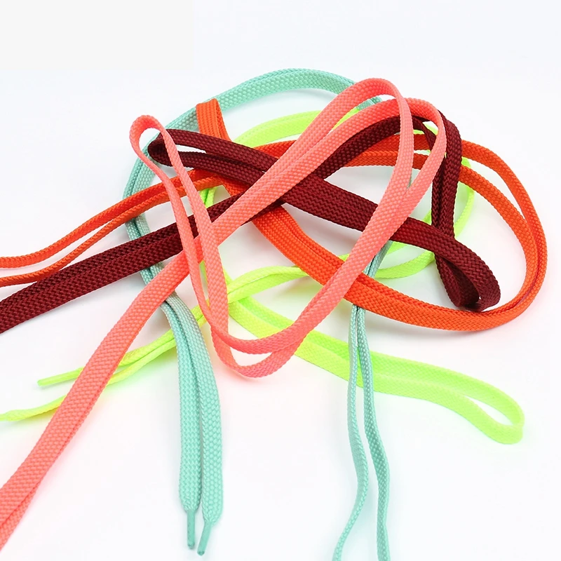 1 Pair Classic Flat Shoe laces Hollow Braided Shoelaces Off White Luxurious Simple Leisure Sneakers Unisex Shoelace 26 colors