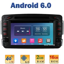 7″ Quad Core 2GB RAM 4G LTE SIM WIFI Android 6.0 Car DVD Player Radio For Mercedes-Benz Vaneo Viano C-W203 CLK-C209 W209 G-W463
